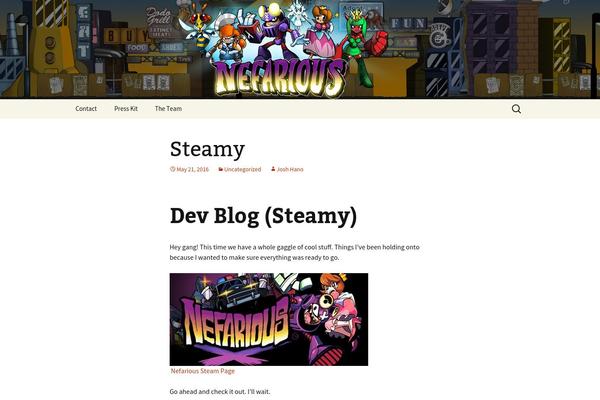 Twenty Thirteen theme site design template sample