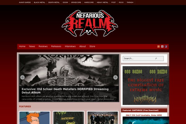 nefariousrealm.com site used Newsmix-2.0.2