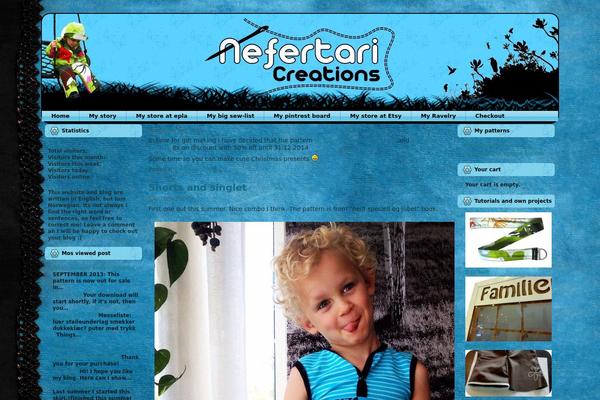 nefertaricreations.com site used Aksthemeblue