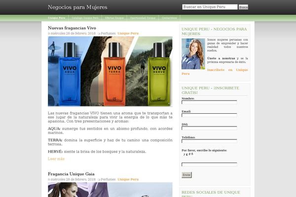 negociosmujeres.com site used Uniqueperu