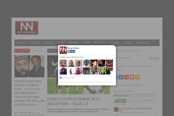 negronews.fr site used Titan-child