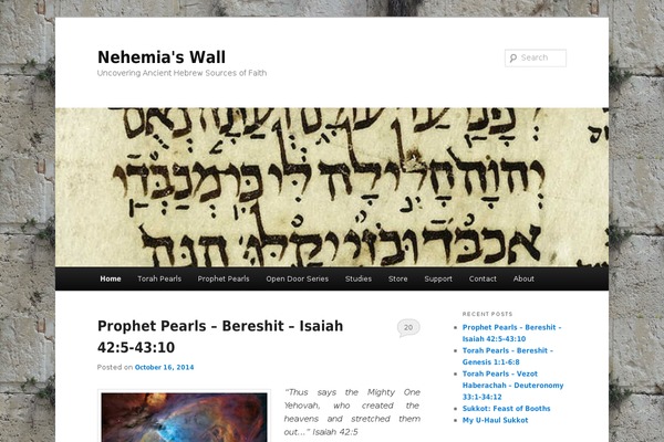 nehemiaswall.com site used Twentyeleven-child