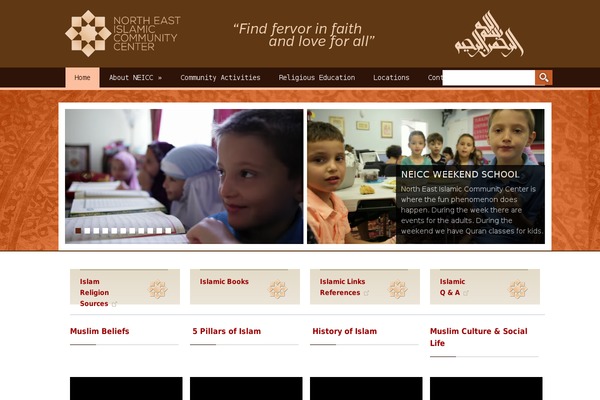 Islamic theme site design template sample