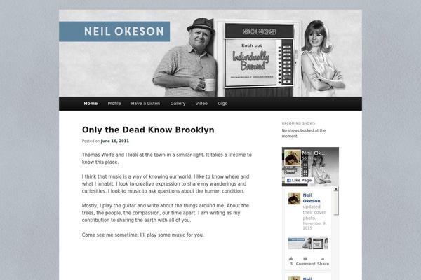 Twenty Eleven theme site design template sample
