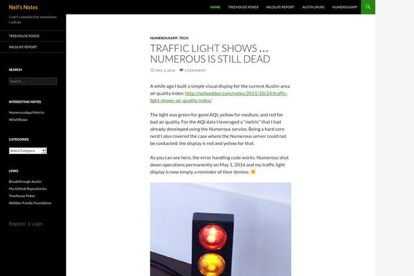 WordPress website example screenshot