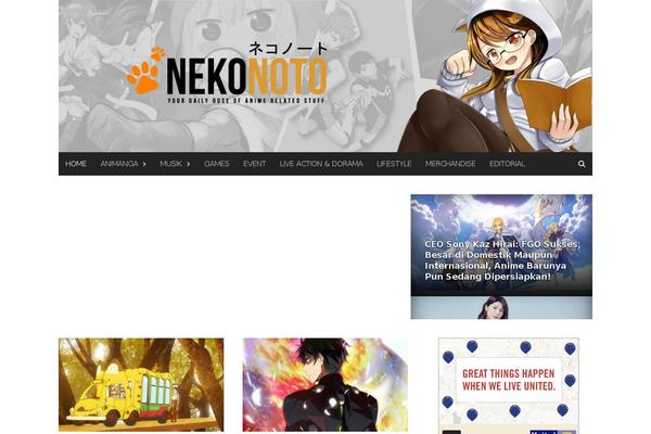 nekonoto.net site used Awaken
