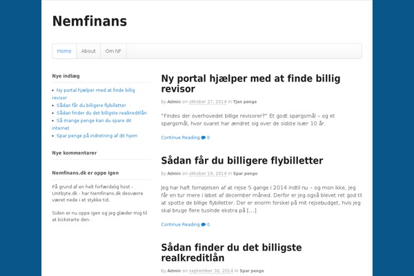 nemfinans.dk site used Nemfinans