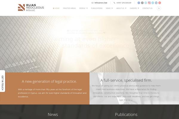 neocleous.gr site used Lawyerbase