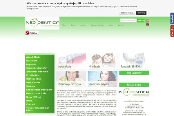 Neo theme site design template sample