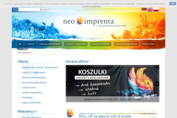 neoimprenta.pl site used Neo-imprenta