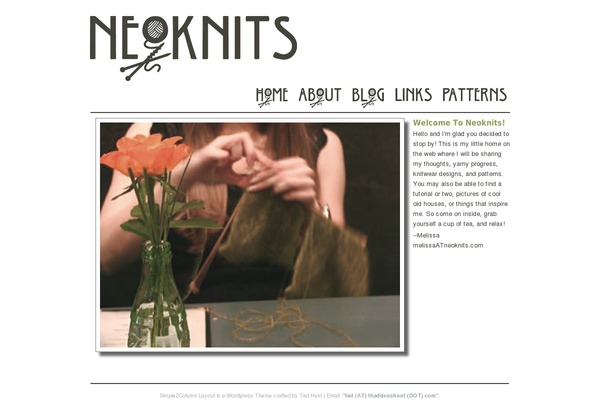 neoknits.com site used Simple2column