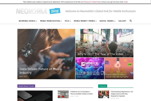 Neomobile theme websites examples
