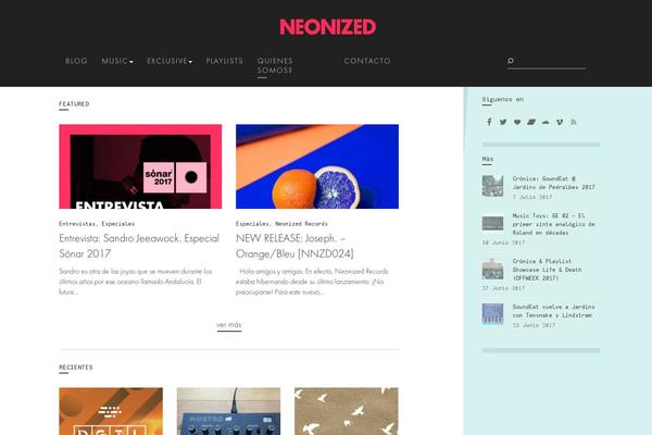 neonized.net site used Wp-bootstrap