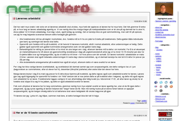 neonnero.com site used Neonnero