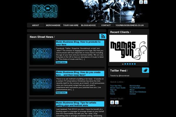 neonstreet.net site used Neonstreet