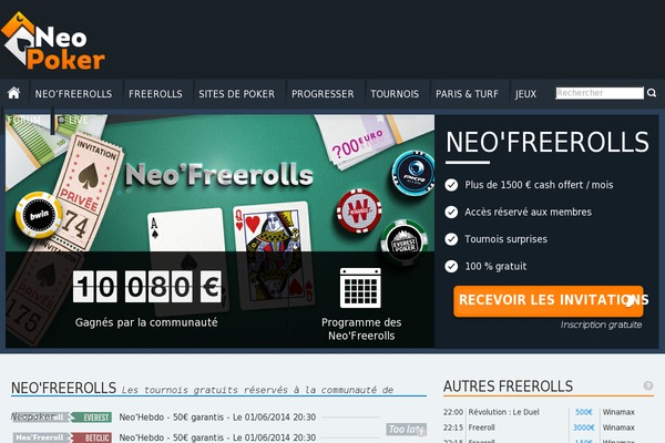 neopoker.fr site used Wp-theme-bc-fse-child