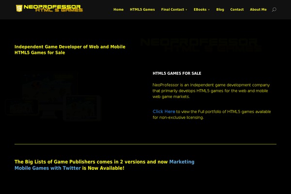 neoprofessor.com site used Divi Child