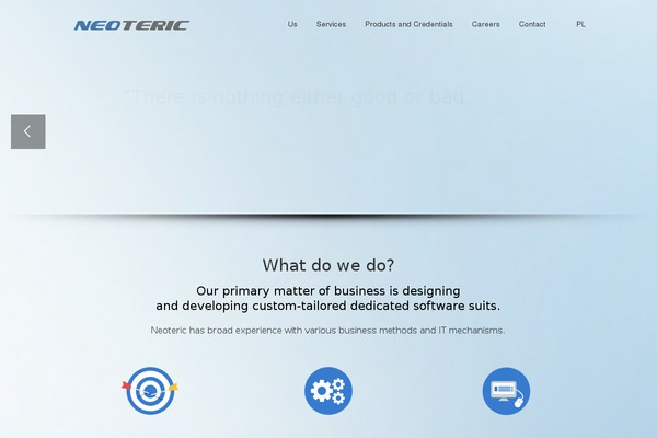 Neoteric theme site design template sample