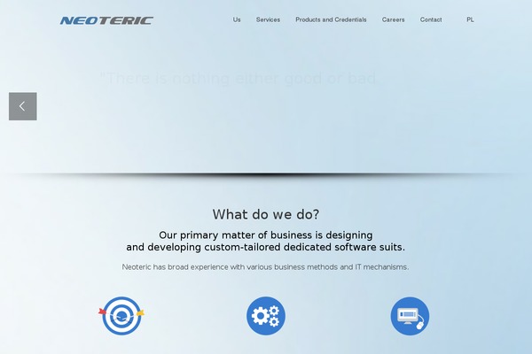 neoteric.eu site used Neoteric