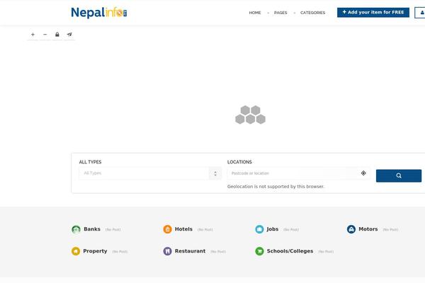 nepalinfo.org site used Directory-theme