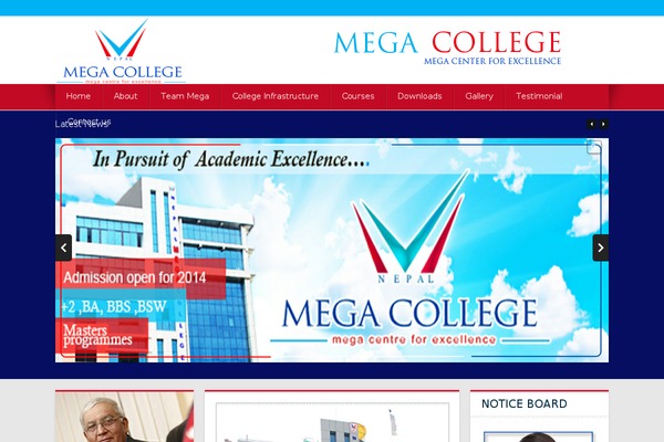 nepalmegacollege.edu.np site used College
