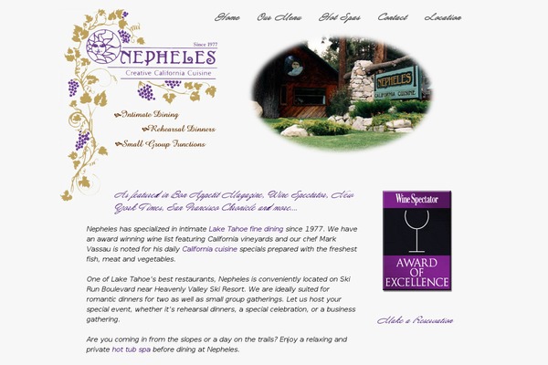 nepheles.com site used Simon WP Framework