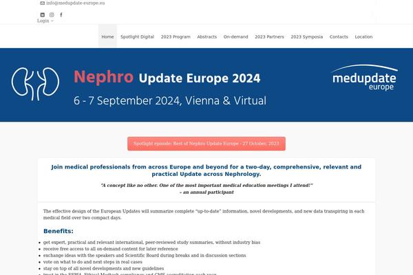 nephro-update-europe.eu site used Highend Child