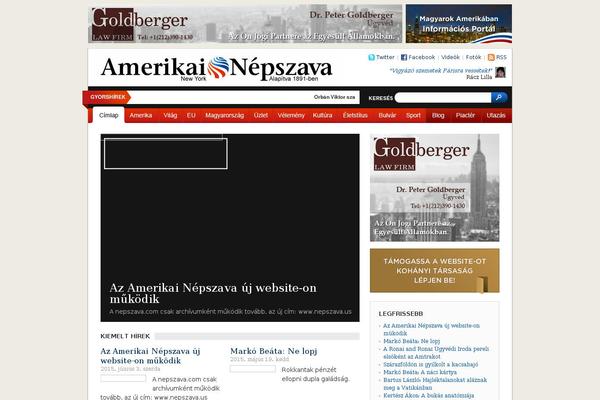 nepszava.com site used Amerikai