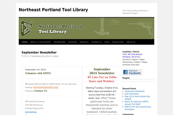 Twenty Ten theme site design template sample