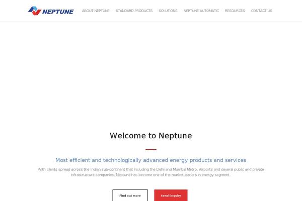 Neptune theme site design template sample