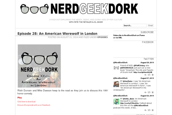 nerdgeekdork.com site used EasyTheme