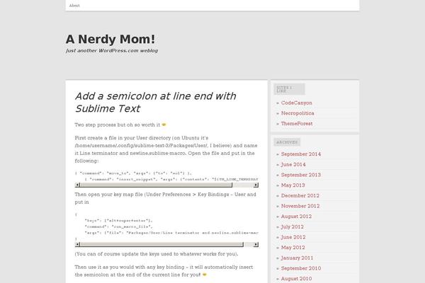 WordPress website example screenshot