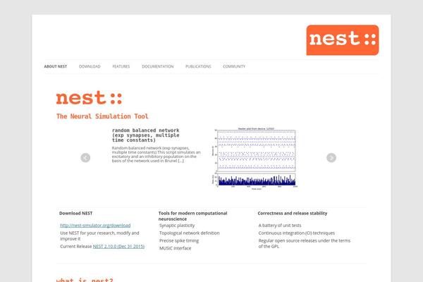 nest-simulator.org site used Nest-simulator