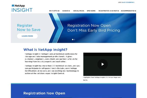 netapp-insight.com site used Netapp-insight-2016