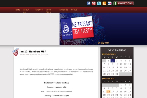 netarrantteaparty.com site used Teaparty