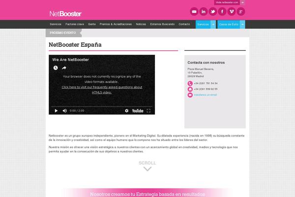 netbooster.es site used Netbooster_groupe