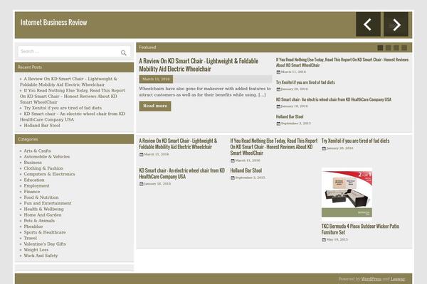 Leeway theme site design template sample