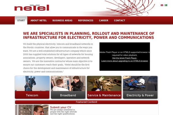 netel.se site used Netel