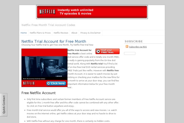 netflixfreemonth.com site used Headway-166