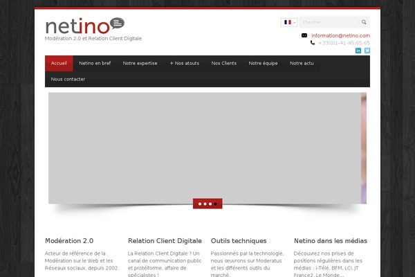 netino.fr site used Netino