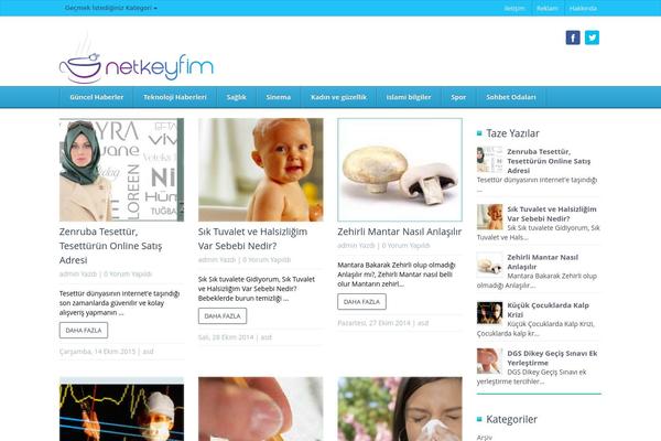 Blog theme site design template sample