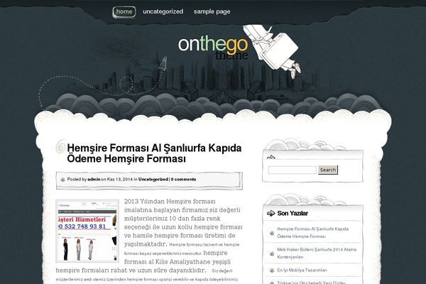 OnTheGo theme site design template sample