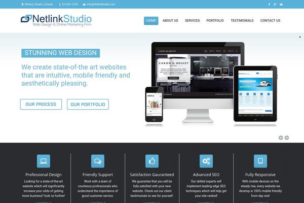 The7 theme site design template sample