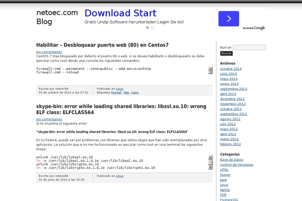 WordPress website example screenshot