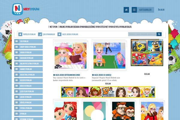 Oyun theme site design template sample