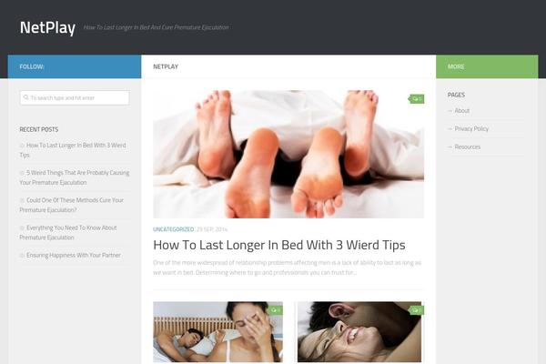 Hueman theme site design template sample