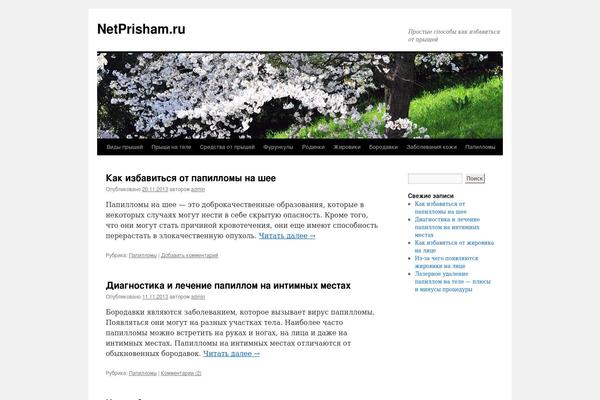 Twenty Ten theme site design template sample
