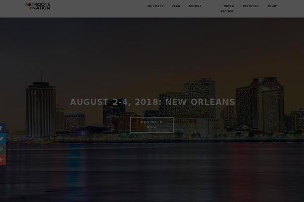 netrootsnation.org site used Netroots-nation-2020