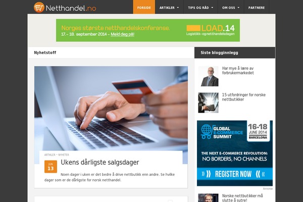 netthandel.no site used Ehandel