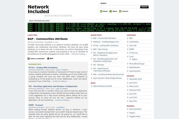 WordPress website example screenshot